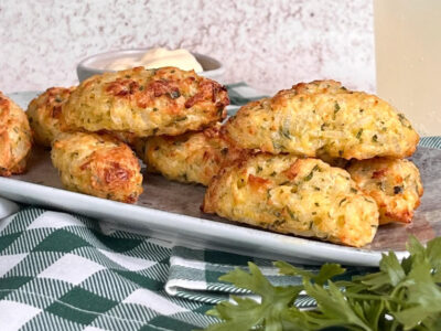 Bolinho de arroz simples na airfryer