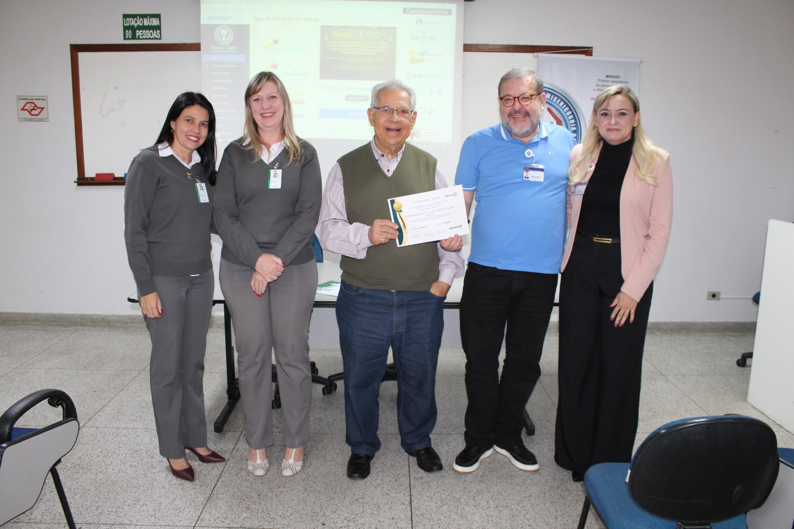 Santa Casa de Marília conquista ‘Selo Ouro’ no Certificado de Qualidade Linkana Rede Unimed
