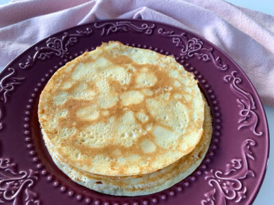 Receita de massa de crepe de frigideira fácil