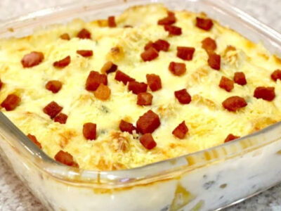 Mandioca gratinada com molho diferente: uma receita inovadora