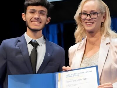 Estudante brasileiro, de 16 anos, conquista o “Prêmio Nobel da Ciência Jovem” esta semana em Estocolmo, na Suécia. Veja vídeo!