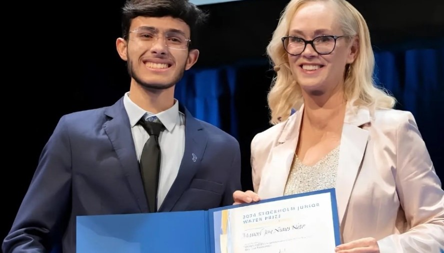 Estudante brasileiro, de 16 anos, conquista o “Prêmio Nobel da Ciência Jovem” esta semana em Estocolmo, na Suécia. Veja vídeo!