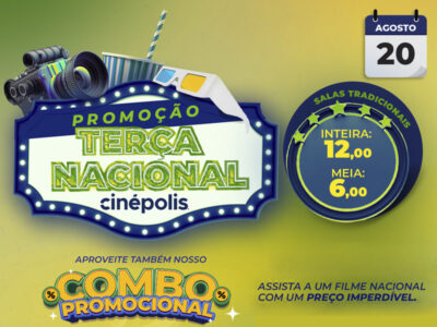 Cinépolis do Marília Shopping traz ingressos a partir de R$ 6,00 hoje, na Terça Nacional