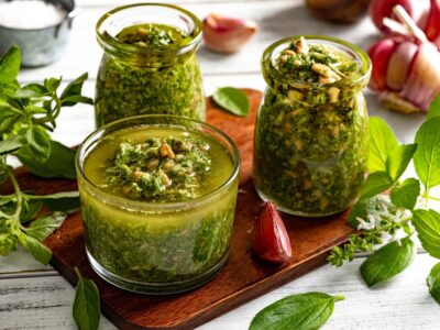 Receita de pesto de manjericão