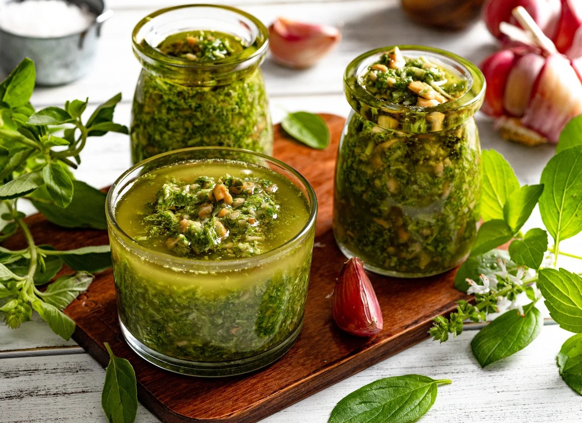 Receita de pesto de manjericão