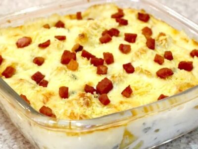 Mandioca gratinada com molho diferente: uma receita inovadora