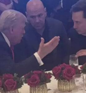 Foto de Trump ao lado de Elon Musk e do dono do UFC viraliza nas redes sociais
