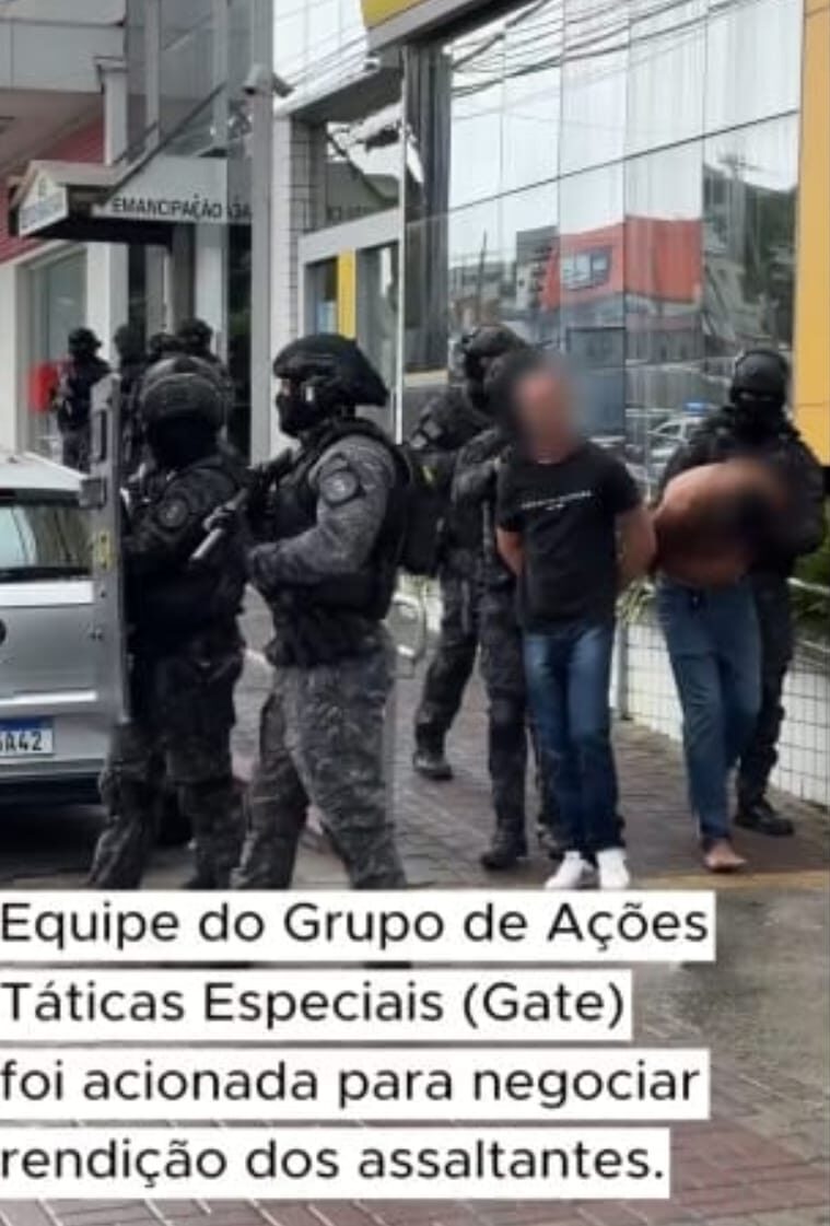 Polícia Militar impede assalto a banco e liberta reféns na Grande São Paulo