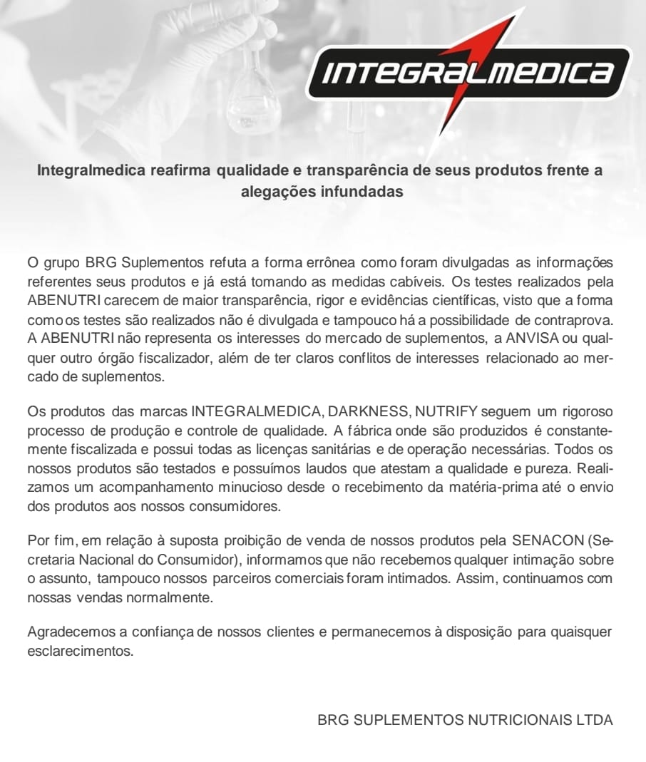 Atendendo ao Jornalismo  Ético e Pluralista da Revista D Marília, sobre matéria em nossa edição com repercussão Nacional, recebemos ontem e publicamos hoje a nota “Posicionamento Integral medica: Caso de Suspensão de Vendas    de Whey Protein”