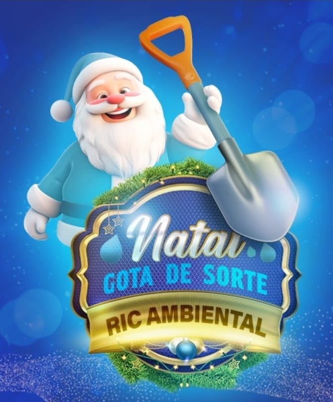 Campanha de Natal da RIC Ambiental sorteará gratuidade contas de água por um ano grátis e celebra data com três poços já funcionando para reforçar o abastecimento