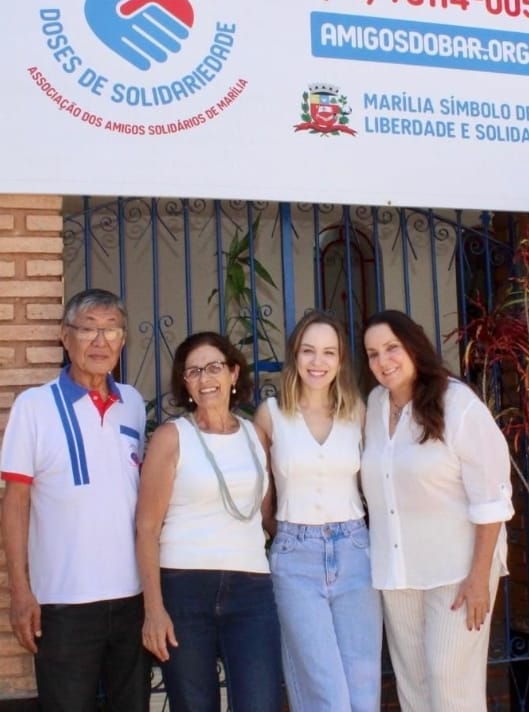 Fundo Social de Solidariedade visita entidades marilienses e apresenta hoje metas para 2025. Voluntárias estiveram no Amigos do Bar e no Lar São Vicente de Paulo