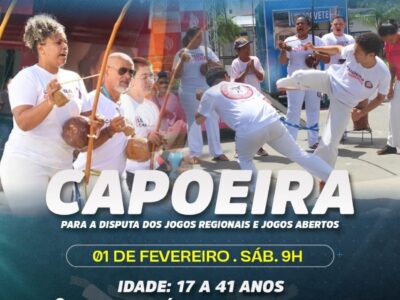 Capoeira: Secretaria de Esportes de Marília abre seletiva com inscrições até dia 30agora. Veja aqui como fazer a sua