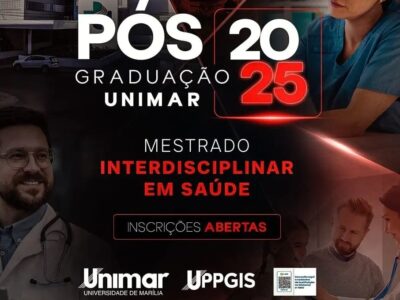 Unimar abre inscrições para Mestrado em Saúde e celebra aprovação histórica do Doutorado Interdisciplinar pelo MEC. Saiba mais e se inscreva por aqui