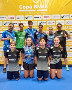 Equipe Yara Clube/ Unimed/ SELJ/ Nelson Machado conquista 11 medalhas em várias categorias na Copa Brasil de Tênis de Mesa em São Paulo. Veja destaques