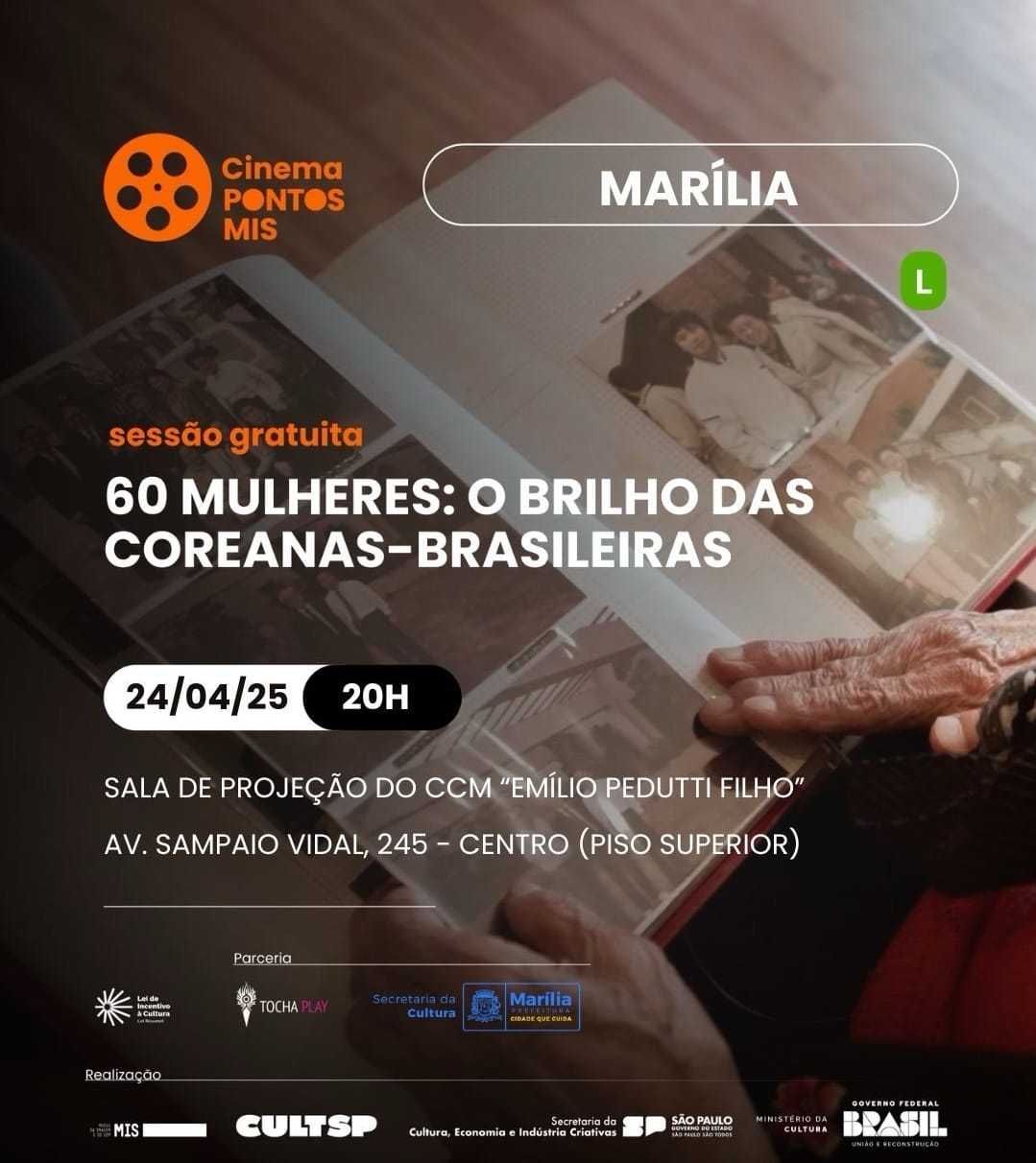 Cultura exibe “60 MULHERES: O BRILHO DAS COREANAS-BRASILEIRAS” em sessão Pontos MIS. O documentário será exibido amanhã. Veja detalhes