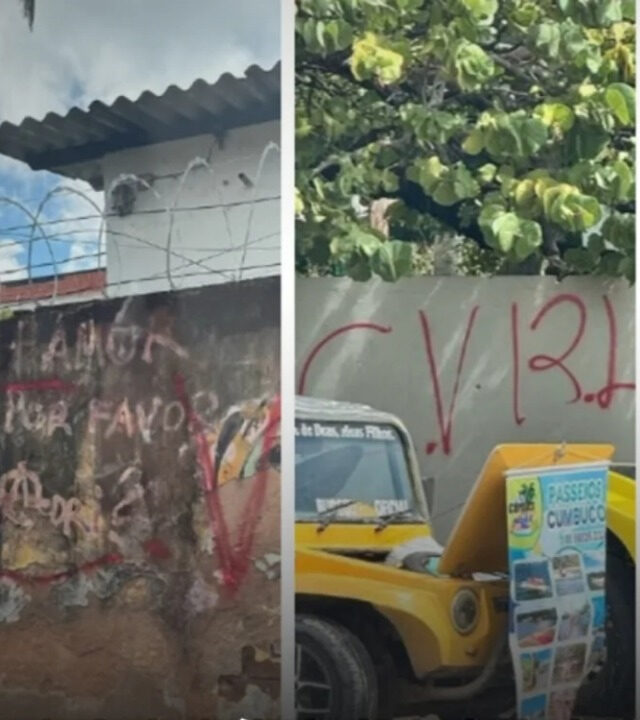Facção criminosa picha delegacia e pontos turísticos