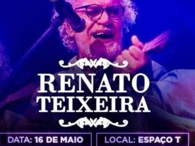 Últimos ingressos para o show de Renato Teixeira com renda para a Pediatria da Santa Casa de Marília, que acontece hoje, sexta