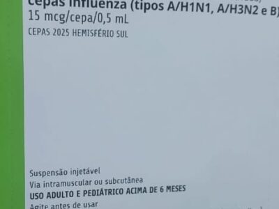 Dia “D” da vacinaçãocontra a Influenza acontece neste sábado (10) em dez postos volantes. Ação será emtodas regiões da cidadee nos 2 shoppings