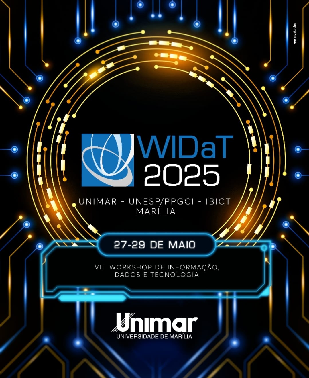 Unimar, Unesp e IBICT organizam 8ª edição do Workshop Internacional de Informação, Dados e Tecnologia. Um dos mais importantes do País. Inscreva-se aqui