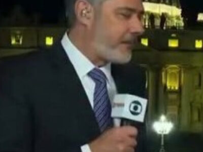 CLIMA TENSO: Após comentários de Willian Bonner no Vaticano, vídeo viraliza; ASSISTA