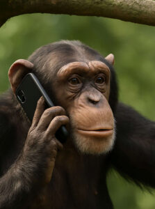 Chimpanzés desenvolvem forma de comunicação à distância