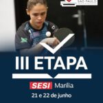 Marília será sede da 3ª Etapa Paulista Tênis de Mesa nos dias 21 e 22 de junho. Competição estadual mostra cidade como polo na modalidade