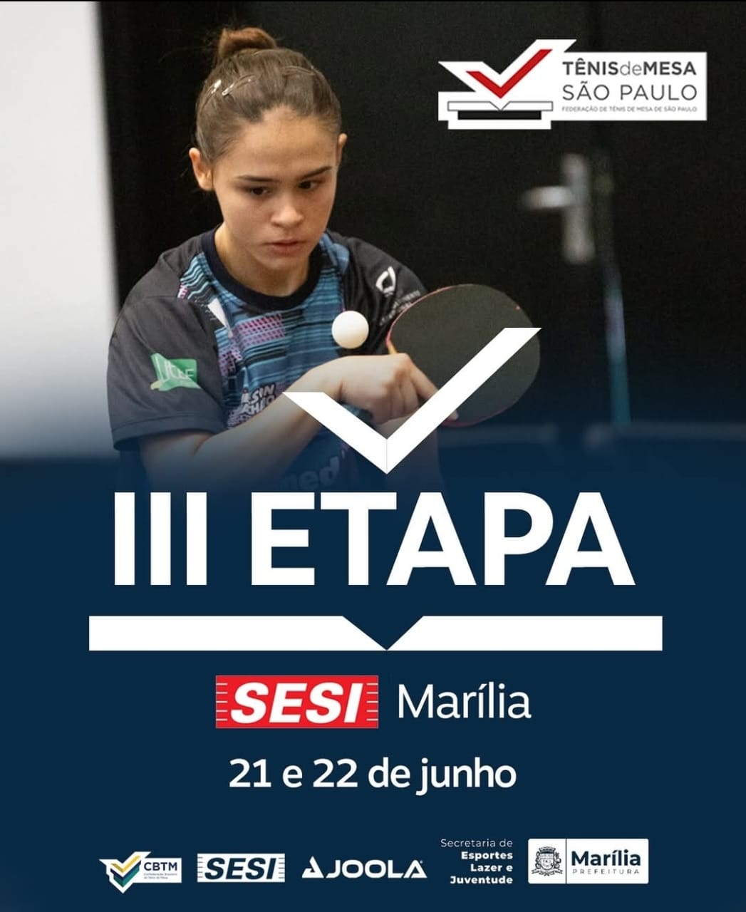 Marília será sede da 3ª Etapa Paulista Tênis de Mesa nos dias 21 e 22 de junho. Competição estadual mostra cidade como polo na modalidade