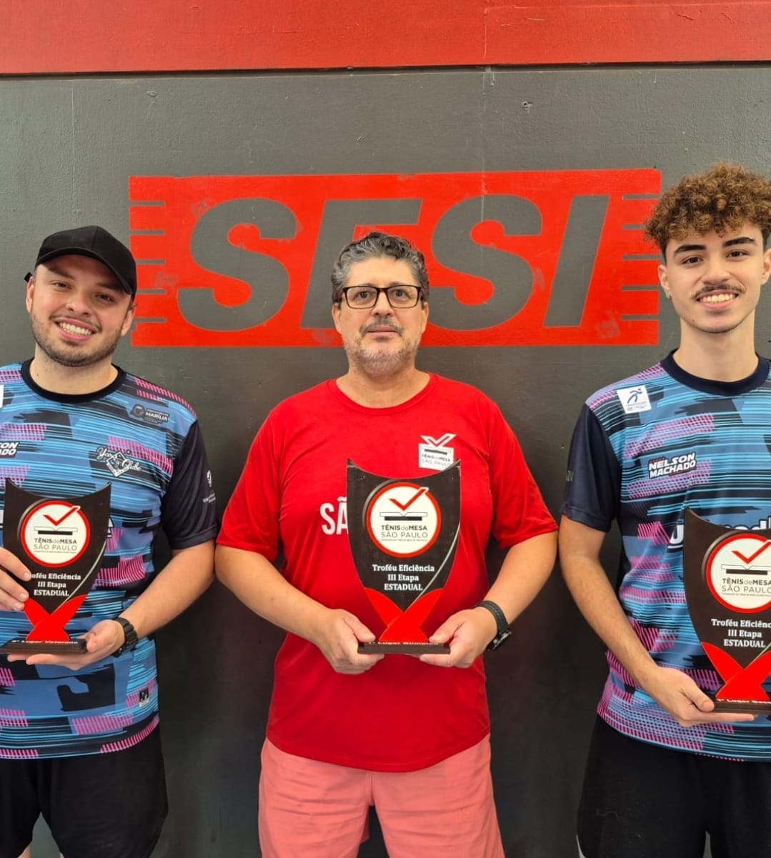 Tênis de Mesa de Marília é campeão geral na 3ª Etapa Paulista. Equipe conquistou 23 medalhas jogando em casa, no Sesi. Veja nomes