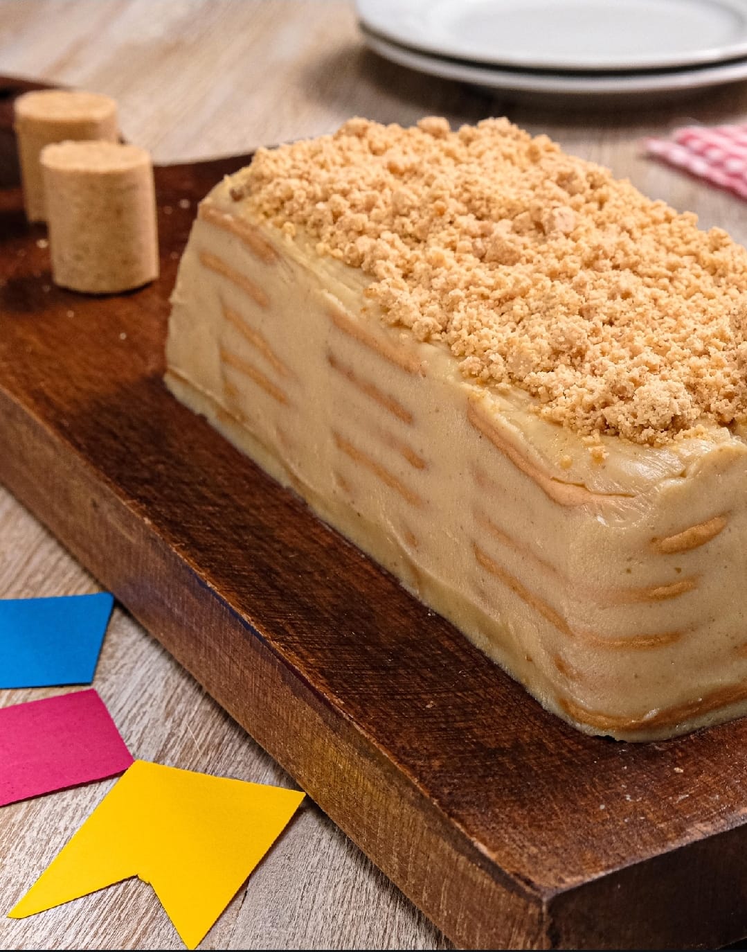 Pavê, pra comer e repetir. Trouxemos hoje uma deliciosa receita de Pavê de Paçoca. Inclusive com ingredientes e como fazer. Uma delícia