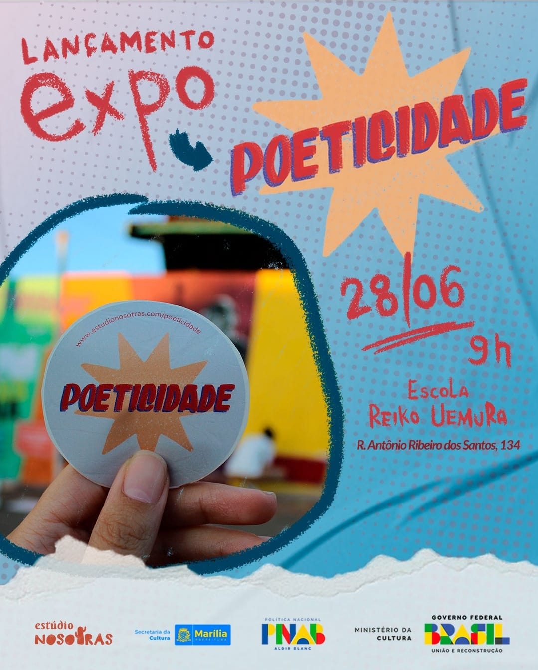 Exposição Poeticidade que une arte urbana e poesia acontece em Marília por iniciativa do Estúdio Nosostras. Veja programação