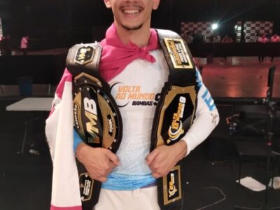 Capoeirista mariliense Lucas Furacão mantém cinturão e é Tetra Campeão Mundial no “Volta ao Mundo Bambas 9” na Arena Hall