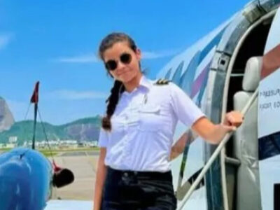 Conheça a jovem piloto de 23 anos que comandou pouso de emergência da aeronave de Lívia Andrade