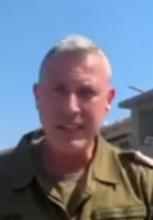 Porta-voz do Exército de Israel, rebate fala de Cantanhedê; VEJA VÍDEO