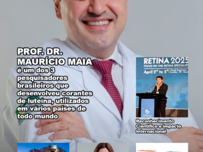 Prof. Dr. Maurício Maia é um dos 3 pesquisadores brasileiros que desenvolveu corantes de luteína, utilizados em vários países de todo mundo