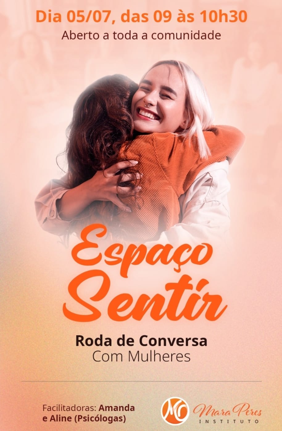 “Espaço Sentir: Roda de Conversa Com Mulheres” tem início hoje (05) em Garça. Projeto de autoconhecimento é realizado pelo Instituto Mara Peres e aberto à comunidade. Participe