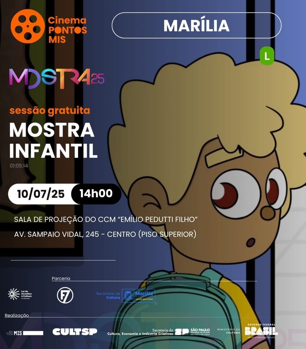 Cultura exibe Mostra de Cinema Infantil nesta quinta-feira, dia 10. O público infanto-juvenil terá oito filmes para assistir que exploram diversos temas. Confira