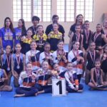 Ginástica artística feminina conquista 6 medalhas de ouro e 15 na totalidade. É a campeã geral por equipes nos Jogos Regionais
