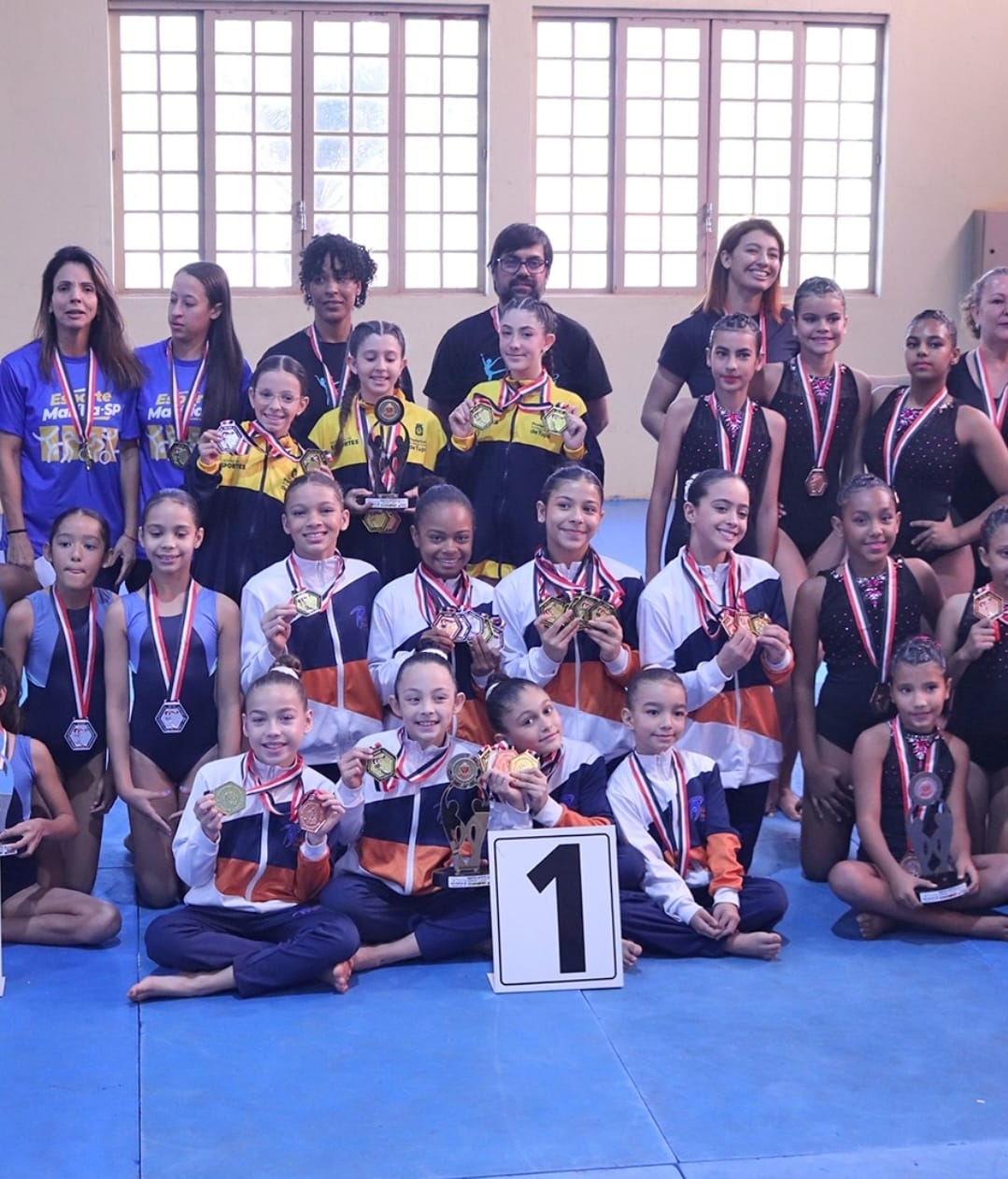 Ginástica artística feminina conquista 6 medalhas de ouro e 15 na totalidade. É a campeã geral por equipes nos Jogos Regionais
