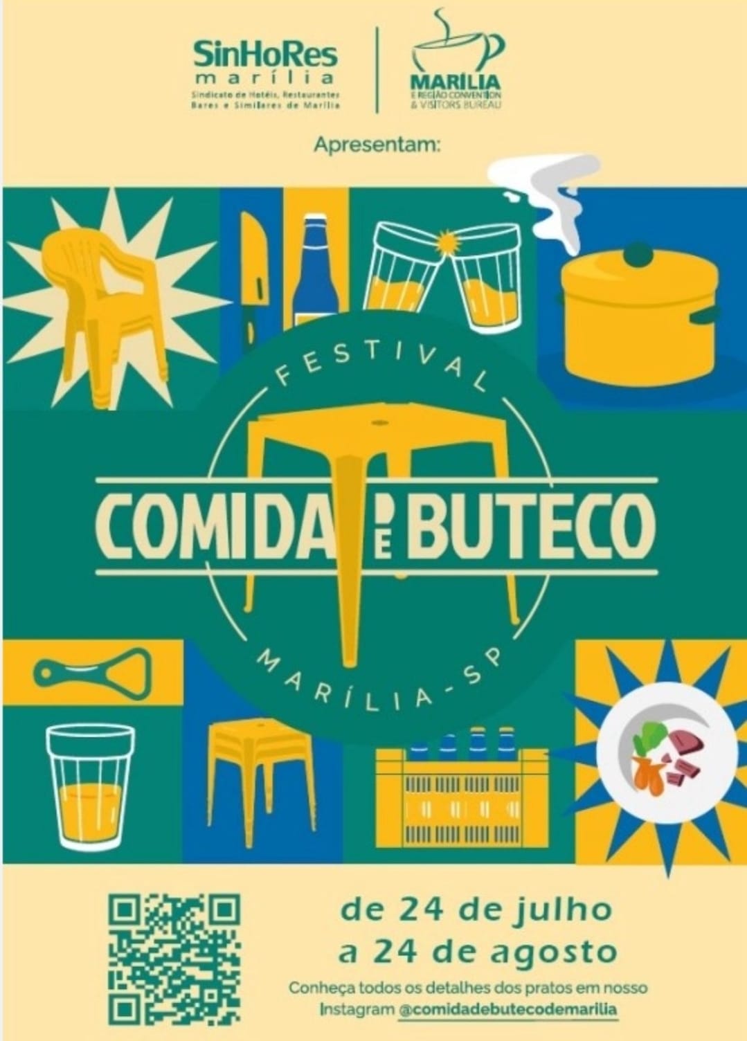 Marília está realizando o 2º Festival Comida de Buteco com participação de 18 bares e restaurantes. Confira aqui o programa