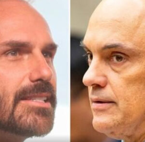 Implanta ditadura, rasga Constituição, é odiado pela grande maioria do povo brasileiro e coloca a culpa nos outros. “Eduardo Bolsonaro envenenou relacão entre Brasil e EUA” afirma Moraes