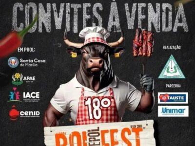 É neste domingo: 18º Boi Fest terá parte da renda destinada à reforma da e ampliação do Bloco Pediátrico da Santa Casa de Marília. Veja aqui como participar