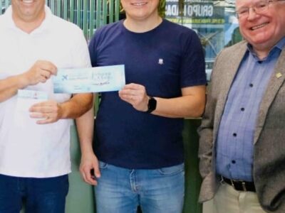 Sorteio de Prêmios: Associação Comercial entrega prêmio de sorteio realizado. Viagem será para João Pessoa, na Paraíba. O ganhador fez compra na Confecções Carmelita