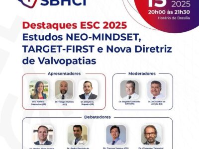 Importante estudo científico publicado na New England Journal Of Medicine e apresentado no Congresso da Sociedade Europeia de Cardiologia tem participação da Santa Casa de Marília