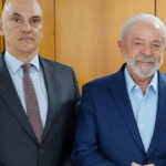 O presidente Lula se encontrou com o ministro do STF, Alexandre de Moraes.