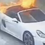 Criminosos incendeiam carro de luxo conversível na zona sul de SP e fogem; prejuízo passa de R$ 80 mil; VÍDEO