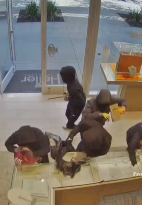 Grupo de 20 assaltantes roubam joalheria; VEJA VÍDEO