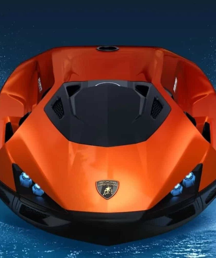 Jet sled 100% elétrico da Lamborghini promete luxo e adrenalina embaixo do mar
