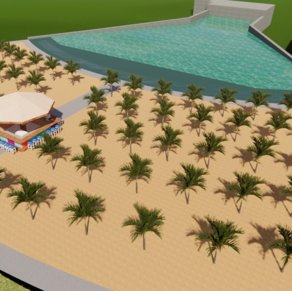 Eco Thermas Tupã faz o interior virar praia com piscina de ondas e 70 coqueiros. Com tecnologia de ponta e cenário de praia tropical, a experiência do litoral estará bem perto de Marília