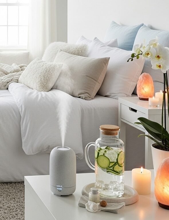 Os detalhes que deixam o quarto mais relaxante e com ar de spa