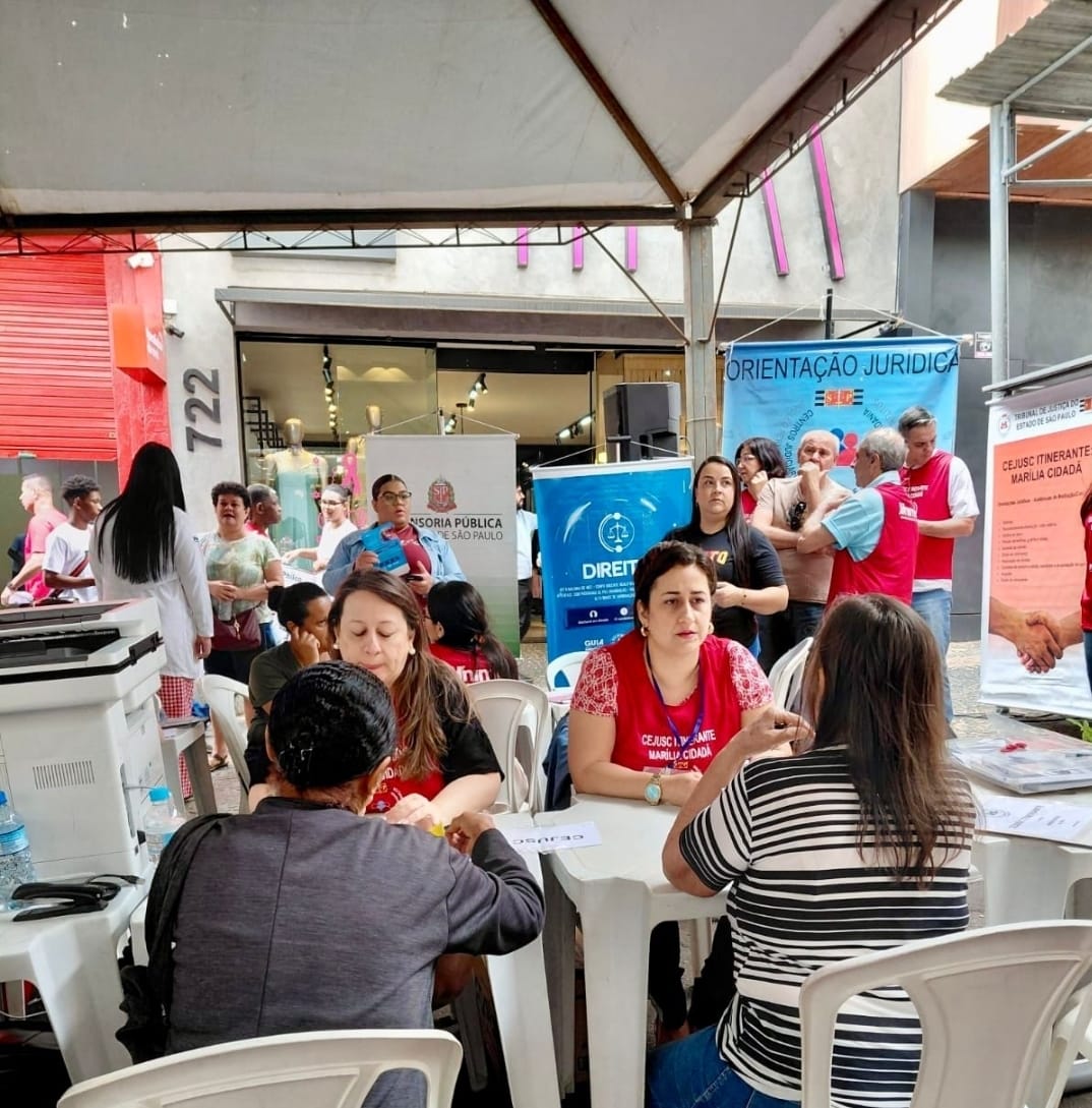 Centro Judiciário de Solução de Conflitos e Cidadania do Tribunal de Justiça de do Estado de São Paulo (Cejusc) realiza quase 8 mil atendimentos em Marília no sábado